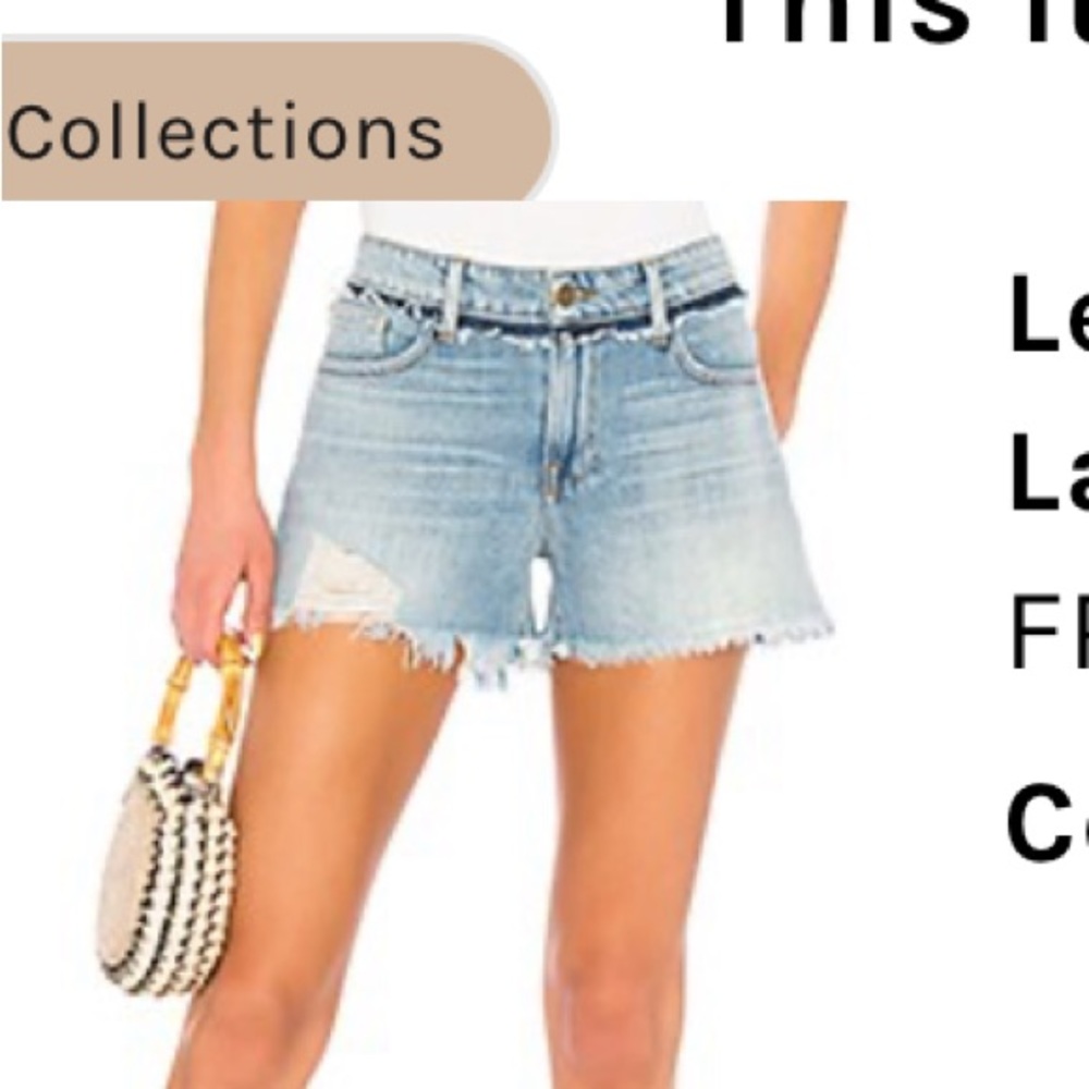 Frame Denim Le Grand Garçon Short - Picture 5 of 5